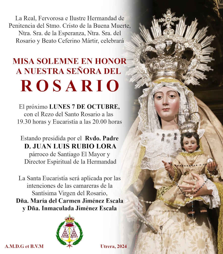 Eucaristia en honor de Ntra. sra. del Rosario